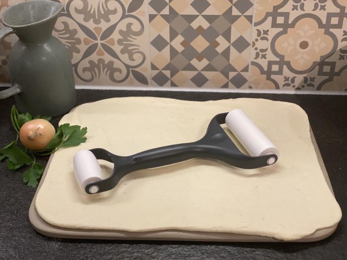 Der Teig fertig zum Belegen