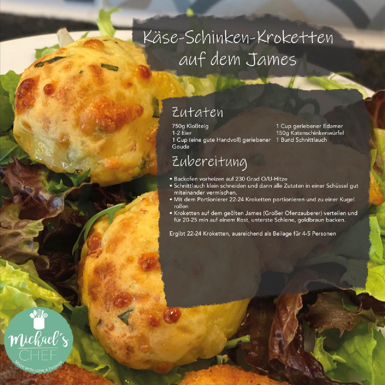 Rezept Käse Schinken Kroketten